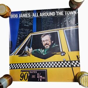 Bob James All Around The Town 23x24 Promo Album Poster VINTAGE 1981 CBS Inc Jazz